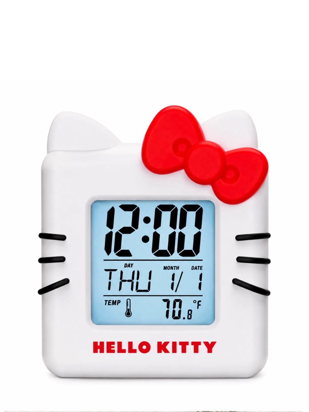 Hello Kitty Ambient Alarm Clock Multicolor Light.